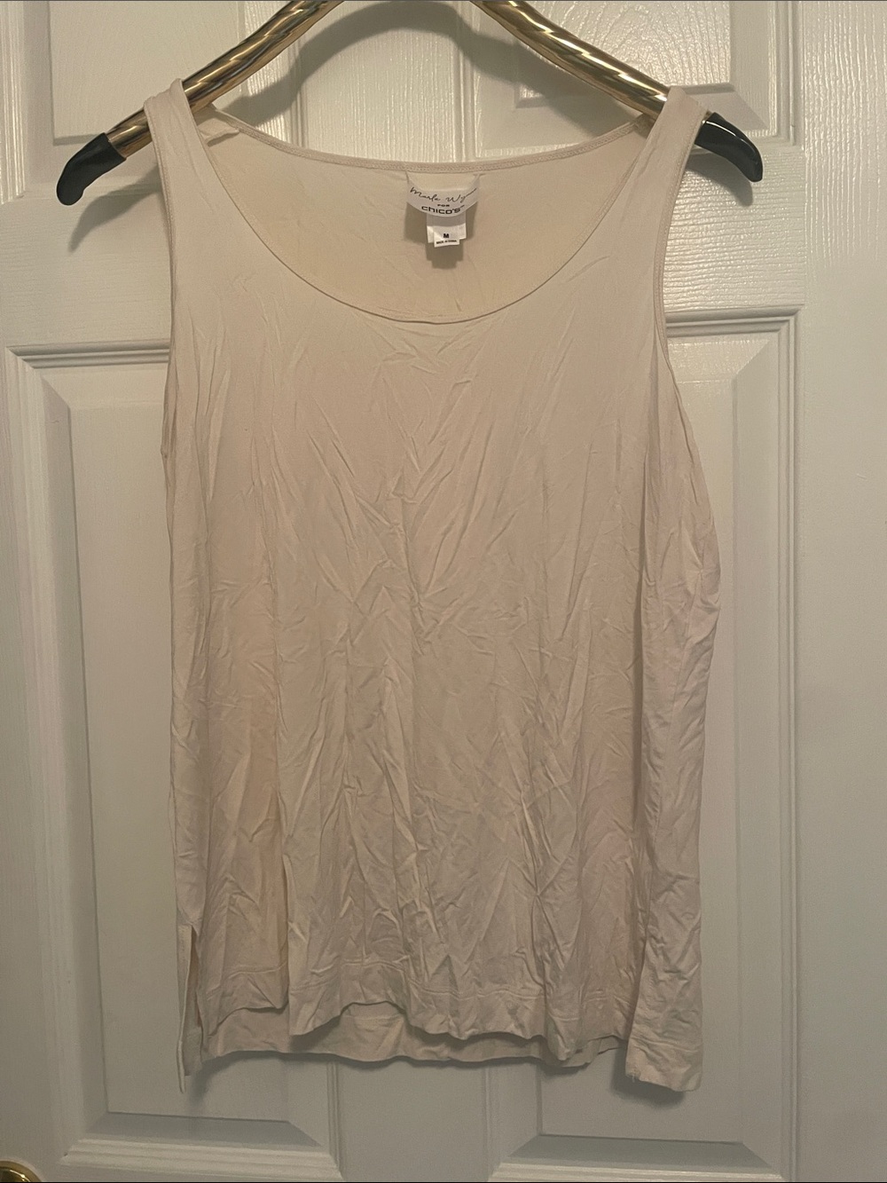 Chicos Cream Tank Top